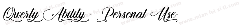 Qwerty Ability - Personal Use字体转换